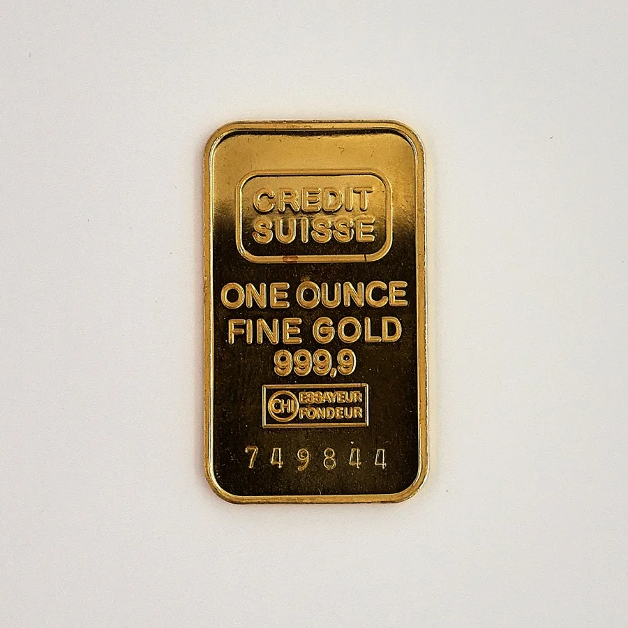 One ounce fine gold bar we buy