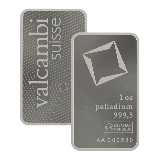 Palladium bars.