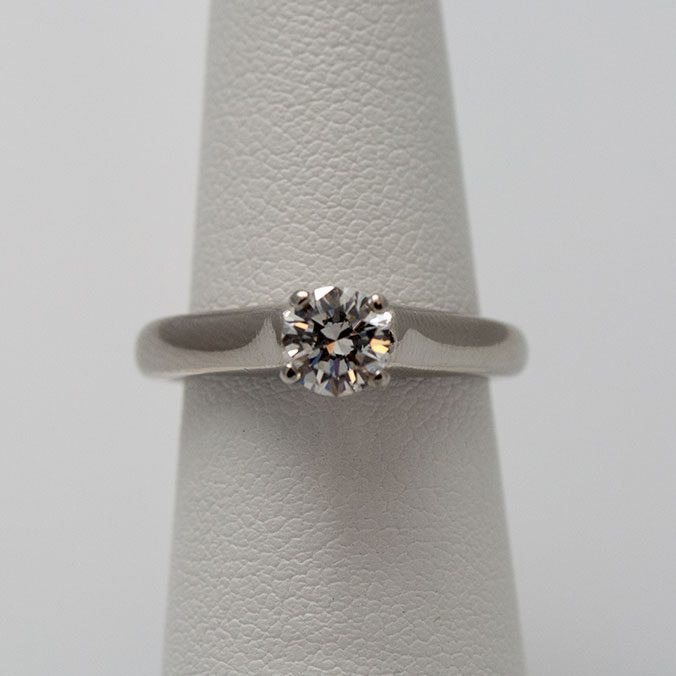 Platinum Solitaire Wedding Ring
