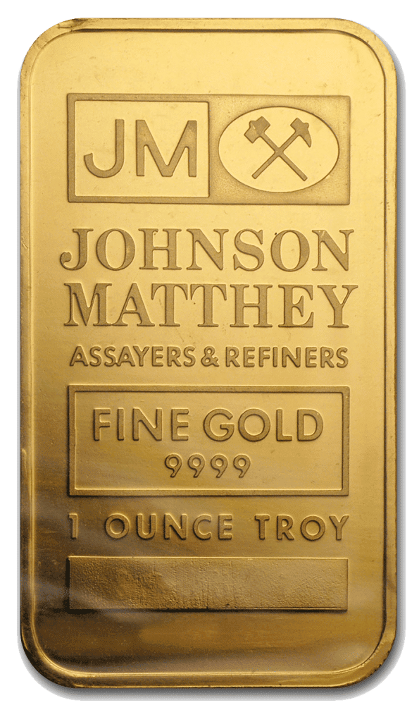 The Value of Johnson Matthey 1 oz Gold Bullion Bars