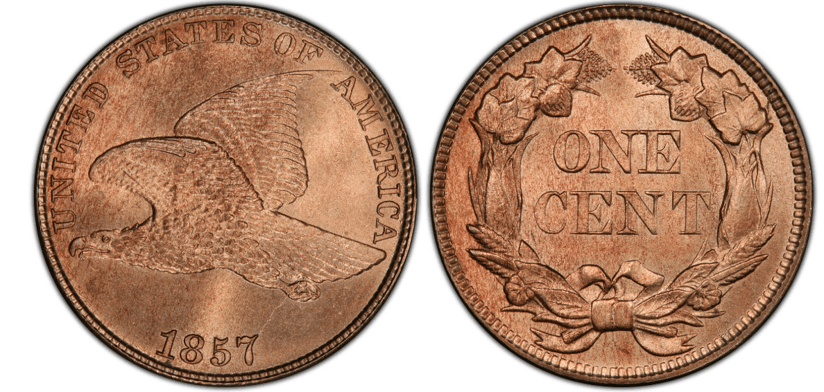 1857 Flying Eagle Cent Coin Values | 1C Penny Guide & Info