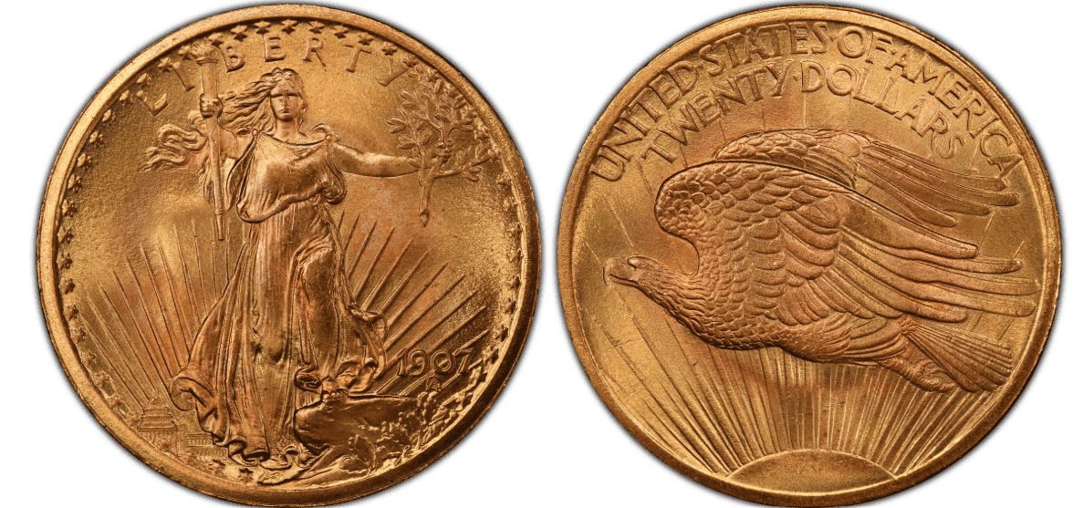 1907 St. Gaudens Double Eagle Gold Coin