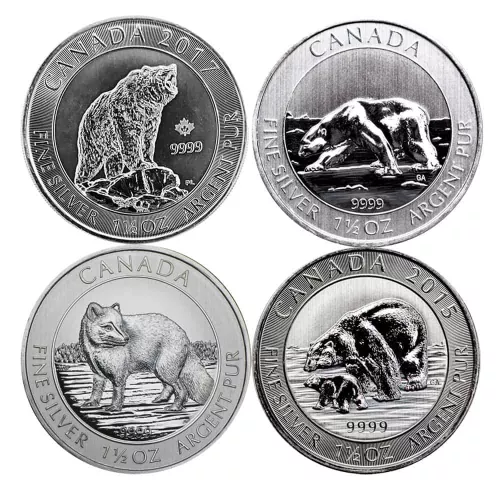 Canadian 1.5 oz Wildlife Silver Coin (Year/Design Varies)