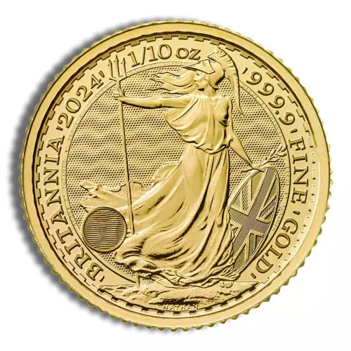 1/10 oz Great Britain Gold Britannia Coin 2024