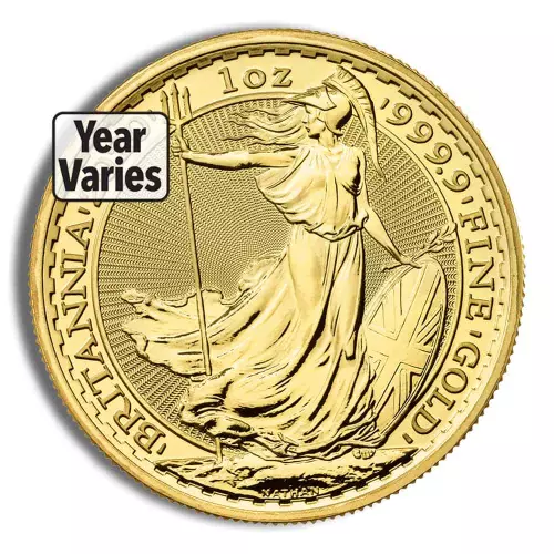 1 oz Great Britain Gold Britannia Coin (Random Year)