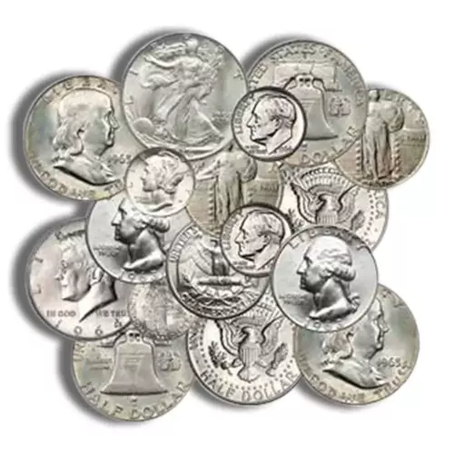 $1 Face 90% Silver Coins (Dimes/Quarters/Halfs)