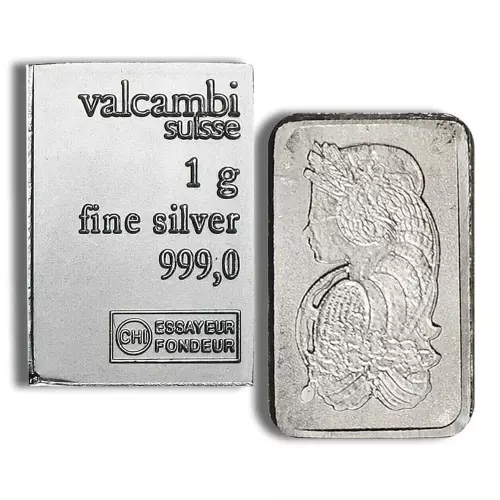 1 gram Silver Bar - Various Mint