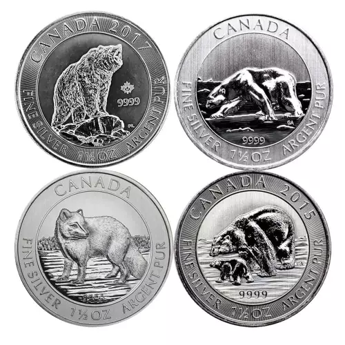 Canadian 1.5 oz Wildlife Silver Coin (Year/Design Varies)