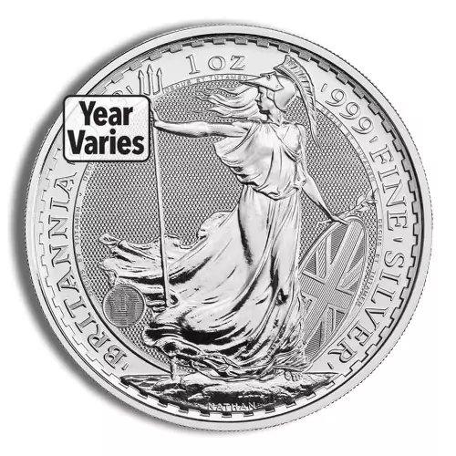1 oz Silver Britannia Coin (Random Year)