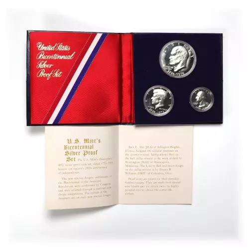 1976 U.S. Bicentennial 40% Silver Proof Set with COA