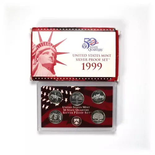 United States Mint Silver Proof Set w/ Box & COA