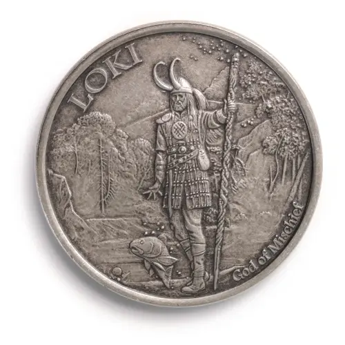 1 oz Silver Valkyrie and Loki Round