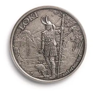 1 oz Silver Valkyrie and Loki Round – image 1