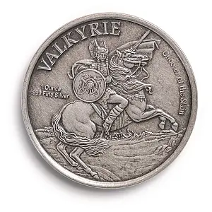1 oz Silver Valkyrie and Loki Round – image 2