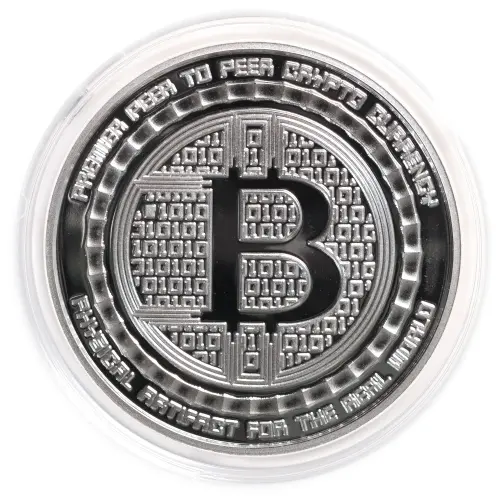 1 oz Bitcoin Value Conversion Silver Round