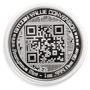 1 oz Bitcoin Value Conversion Silver Round – image 2