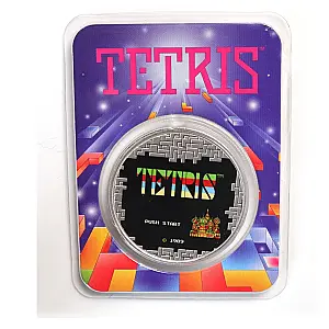 Tetris 1 oz Silver Colorized Round in TEP – image 1