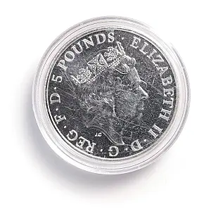 2017 British Silver Queen's Beast Red Dragon 2 oz Coin – image 2