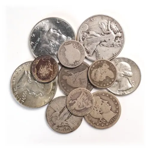 $1 Face 90% Silver Coins (Dimes/Quarters/Halfs)