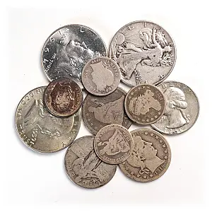 $1 Face 90% Silver Coins (Dimes/Quarters/Halfs) – image 1