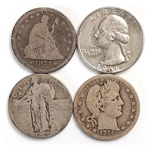 $1 Face 90% Silver Quarters Pre 1965 – image 1
