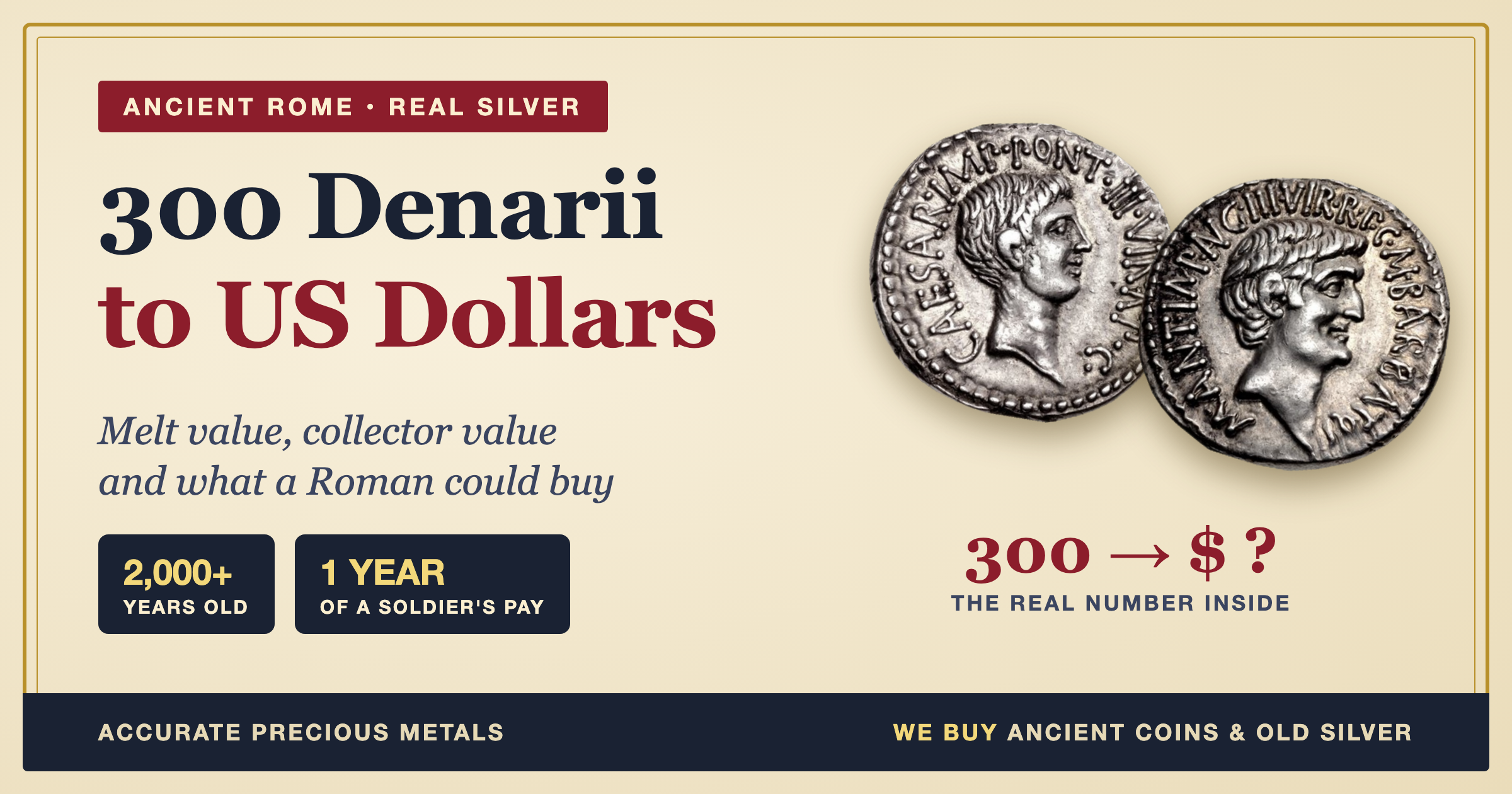 300 Denarius to US Dollar – How Much USD is 300 DNR?