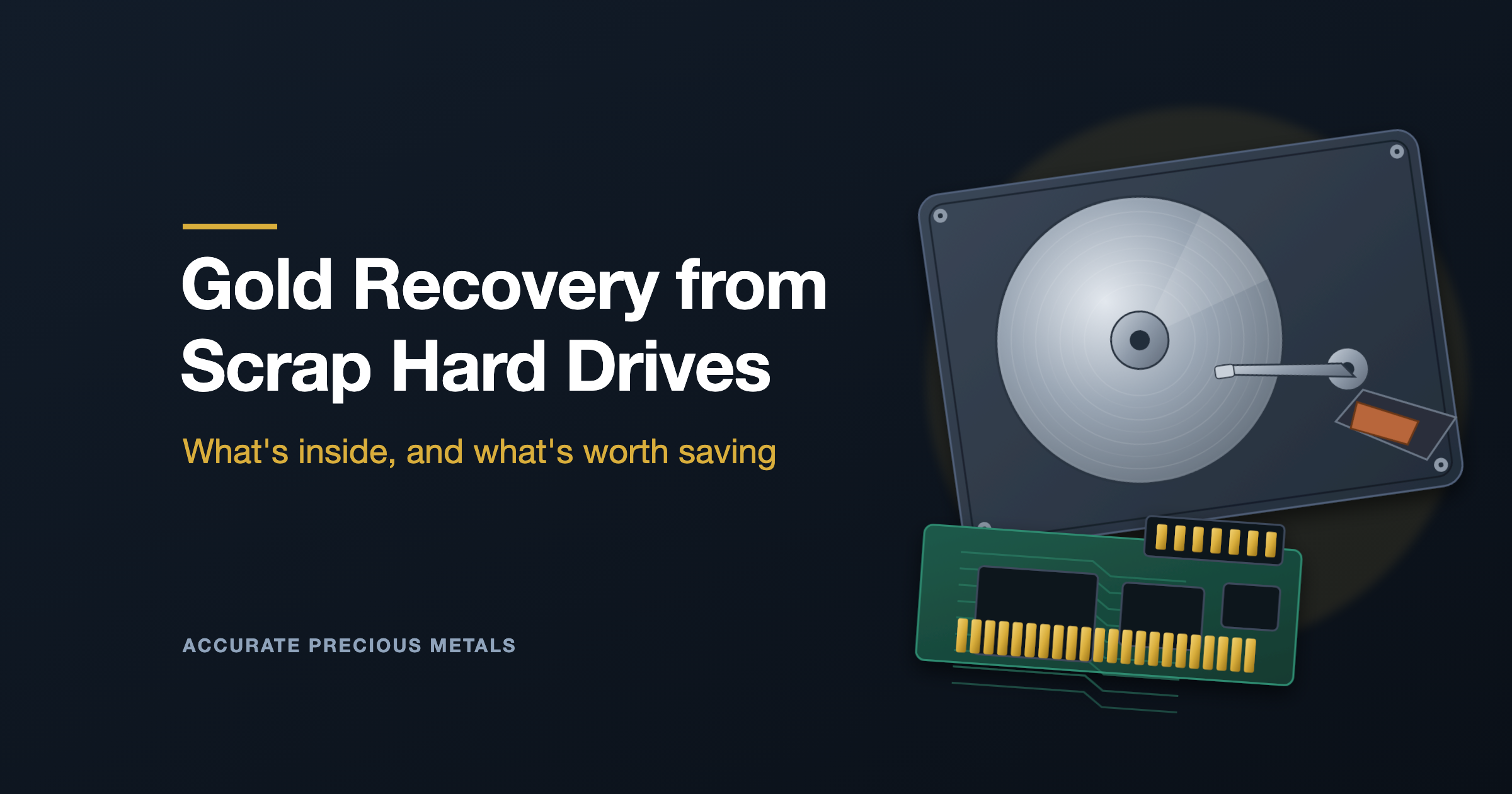Gold Recovery from Scrap Hard Drives: Extraction Tips