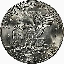 ike dollar back