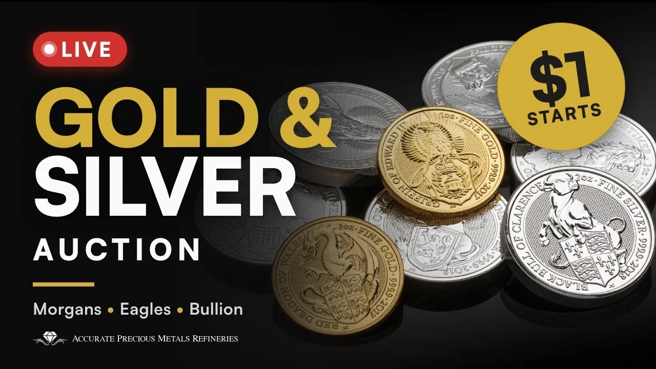 Our last live auction: Gold Coins & Silver Bullion - Low Starts, Fast Bids