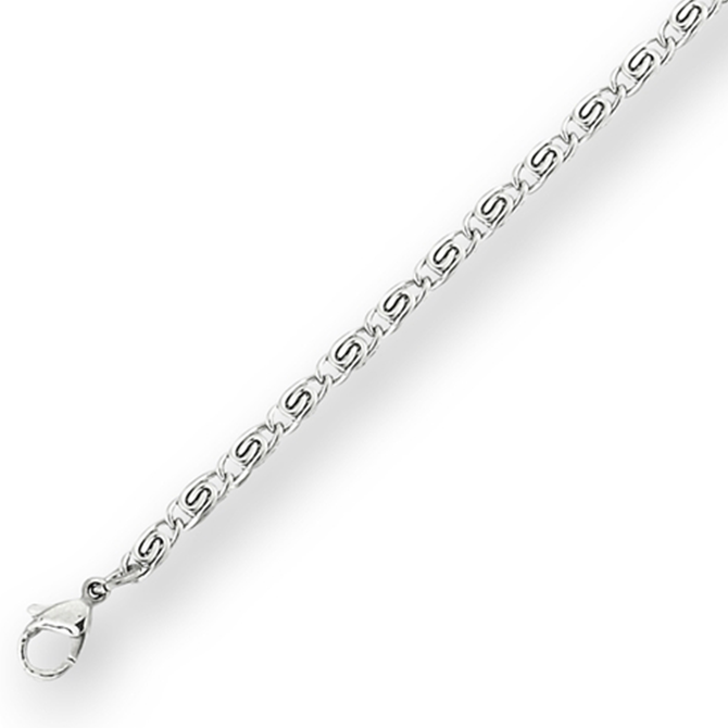 Silver Scroll Chain