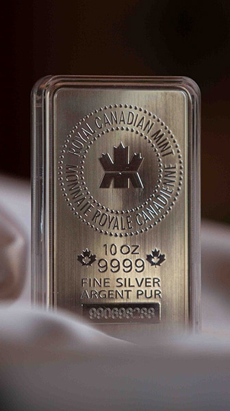 Royal Canadian Mint 10 Ounce Silver Bar - Invest in the Premium Quality and Purity of Canadian Silver Bullion Today!