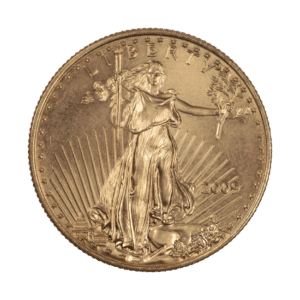 The 1/2 oz American Gold Eagle coin.
