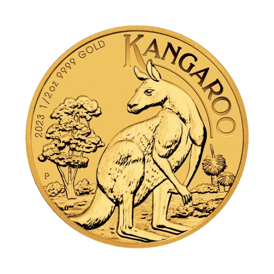 Product images 2 43 06 2023 auskangaroo gold 1 2oz bullion | accurate precious metals