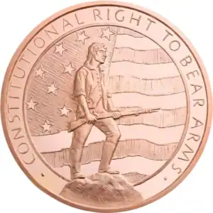 2 oz Copper Round Second Amendment