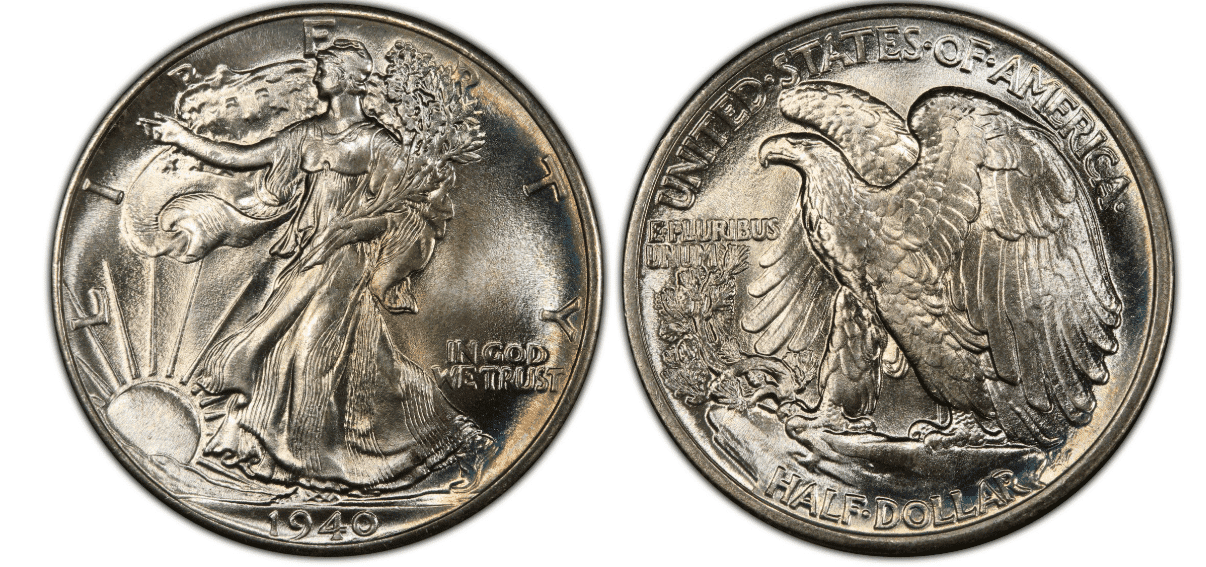 1940 Walking Liberty Half Dollar Coin | Value & Info Guide