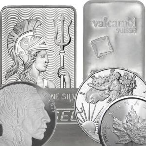 Silver bullion at spot