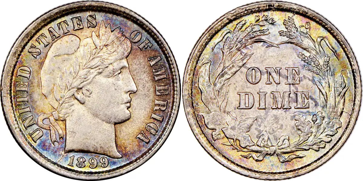 The 1899 Barber Dime: Value, Varieties, and Mint Differences