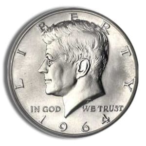 $1 FV 90% Silver 1964 Kennedy Half Dollars