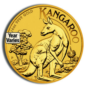 1/4 oz Australian Kangaroo/Nugget Gold Coin (Year Varies)