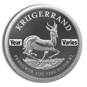 1 oz Silver South African Krugerrand Coin (Random Year)