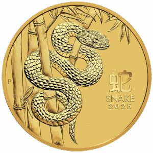 2025 1/4 oz Australia Gold Lunar Snake BU – Series III