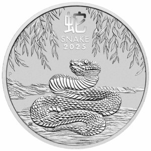 2025 2 oz Australia Silver Lunar Snake BU – Series III