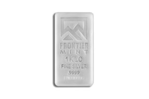 1 Kilo Silver Bar – Frontier (Frosted)