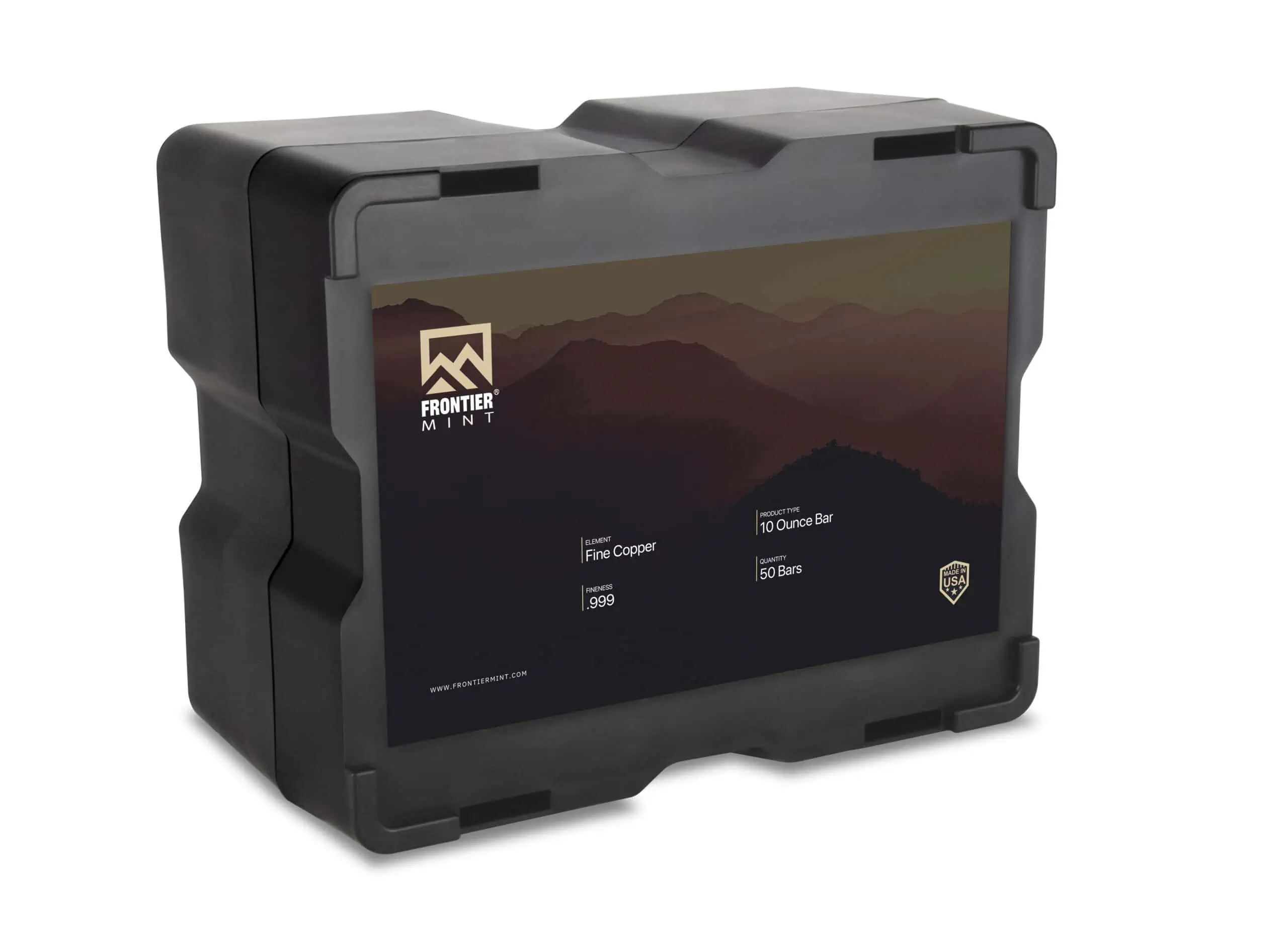 10 oz Copper Bar - Frontier Mint 3 Quality 10 oz copper bar from Frontier Mint, perfect for precious metals investors.