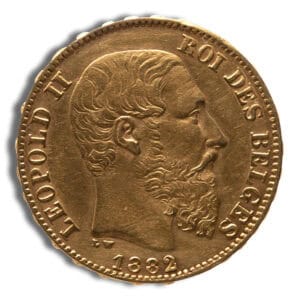 Belgium Gold 20 Francs – Leopold II (1867-1882)