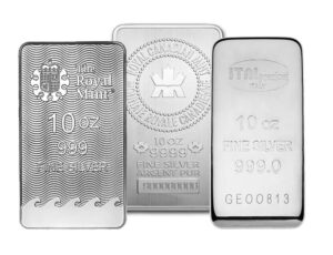 10 oz Silver Bar &ndash; Brand Varies