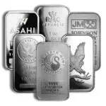 Precious metals silver bars from top mints, ideal for investment and collection.
