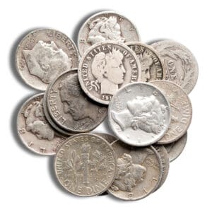 $1 FV 90% Silver Roosevelt Dimes