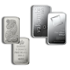 1 oz Silver Bar – Brand Varies – Secondary Market