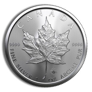 1 oz silver canadian maple leaf (random year) - featured